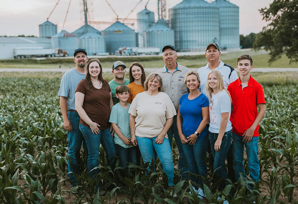 Niemeyer Family in Cornfield